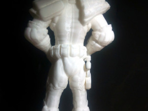 inpired judge dredd figure with base 3D Print Model