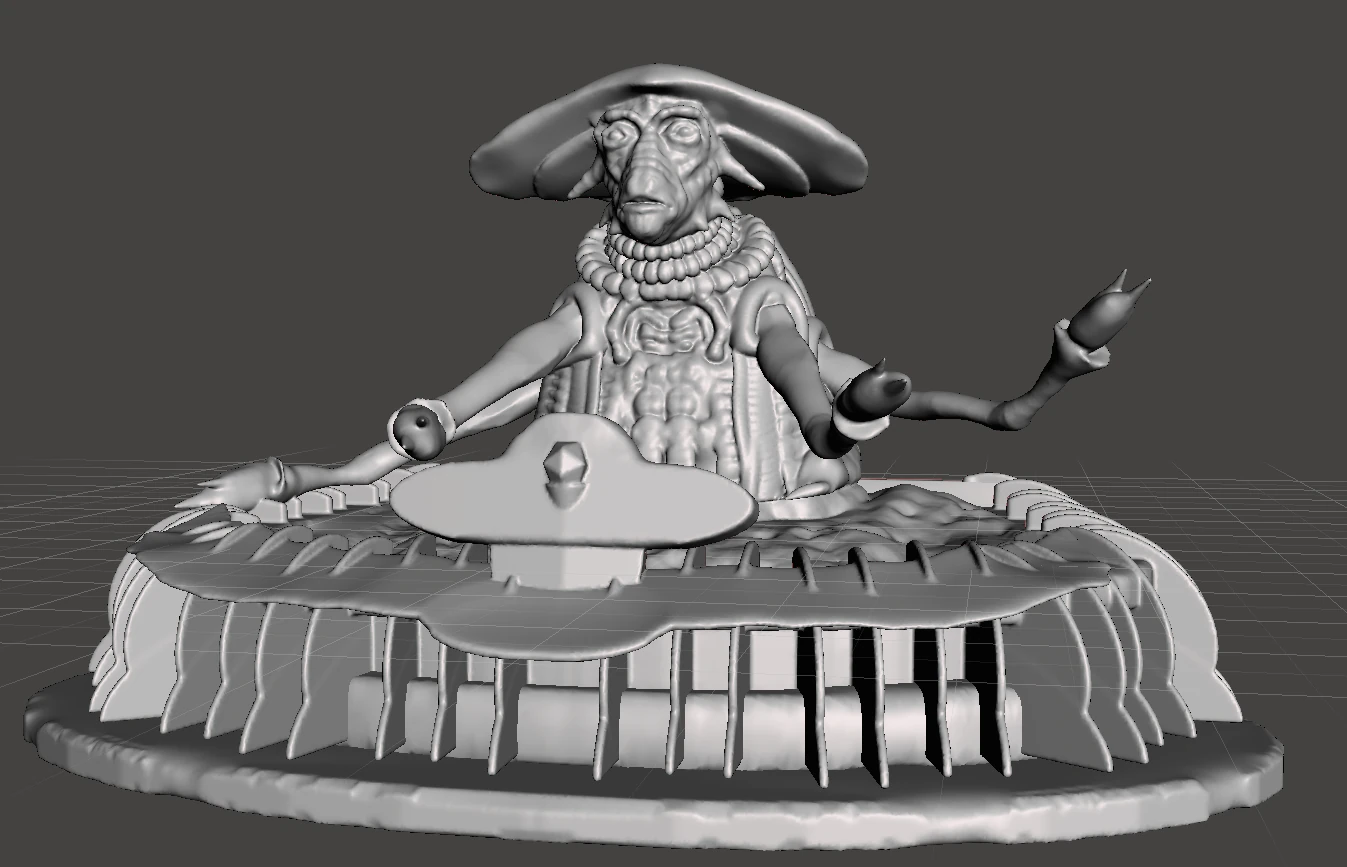inspired scene from the sci-fi series farscape the pilot of moya 3D Print Model .c4d .max .obj .3ds .fbx .stl .blend 