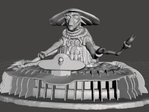 SF シリーズ「ファースケープ モヤのパイロット」からインスピレーションを得たシーン 3Dプリントモデル