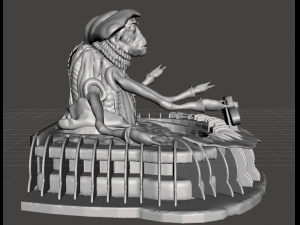 inspired scene from the sci-fi series farscape the pilot of moya 3D Принт Модель
