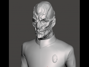 Inspired star trek discovery captain saru figure with base Model do druku 3D