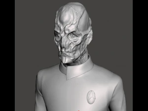 Inspired star trek discovery captain saru figure with base 3D Print Model