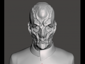Inspired star trek discovery captain saru figure with base Model do druku 3D