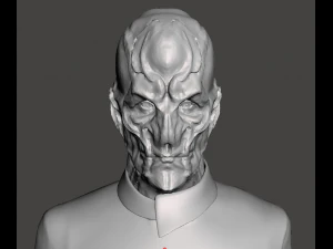 Inspired star trek discovery captain saru figure with base 3D Print Model