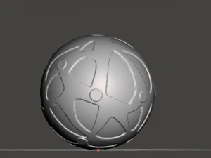 ge&iuml;nspireerde omegahedron uit superguirl-films en -series 3D printmodel