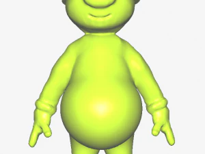 프래글 록(fraggle rock)에서 영감을 받아 벌거벗은 불도저를 보여줍니다. 3D 프린트 모델