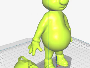 inspired in fraggle rock show a dozzer unclothed 3D Print Model