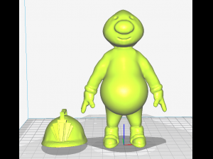 inspired in fraggle rock show a dozzer unclothed 3D Принт Модель