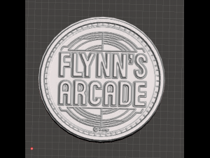 inspired disneyland resort tron themed arcade token flynns arcade replica 3D Print Model