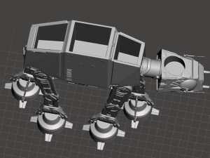 Inspired star wars at-at walker holder for soda can and more chair caddy Modelo de Impressão 3D