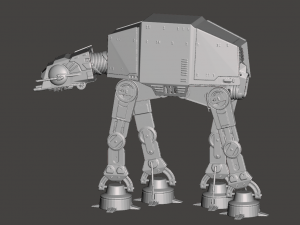 inspired star wars at-at walker 3D Print Model