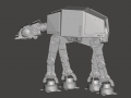 inspired star wars at-at walker Model do druku 3D