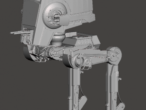 inspired star wars imperial walker at-st 3D Print Model