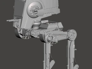 Inspired star wars imperial walker at-st 3D Print Model