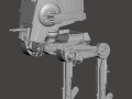 Inspired star wars imperial walker at-st 3D-Druckmodell