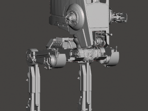 Inspired star wars imperial walker at-st Model do druku 3D