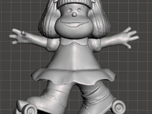 inspired in the movie from jamesn the suicide squad mafalda key chain van bus mirror ornament 3D Print Model