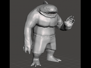 inspired from the suicide squad movie king shark 3Dプリントモデル