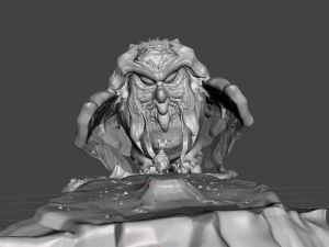 1982 की फिल्म द सीक्रेट ऑफ निम द ग्रेट आउल एंड मिसेज ब्रिस्बी से प्रेरित दृश्य 3D प्रिंट मॉडल