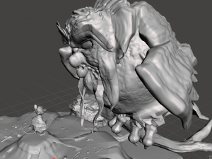 Inspired scene from the 1982 movie the secret of nimh the great owl and mrs brisby 3D 打印模型