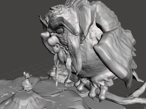 Inspired scene from the 1982 movie the secret of nimh the great owl and mrs brisby 3D Print Model
