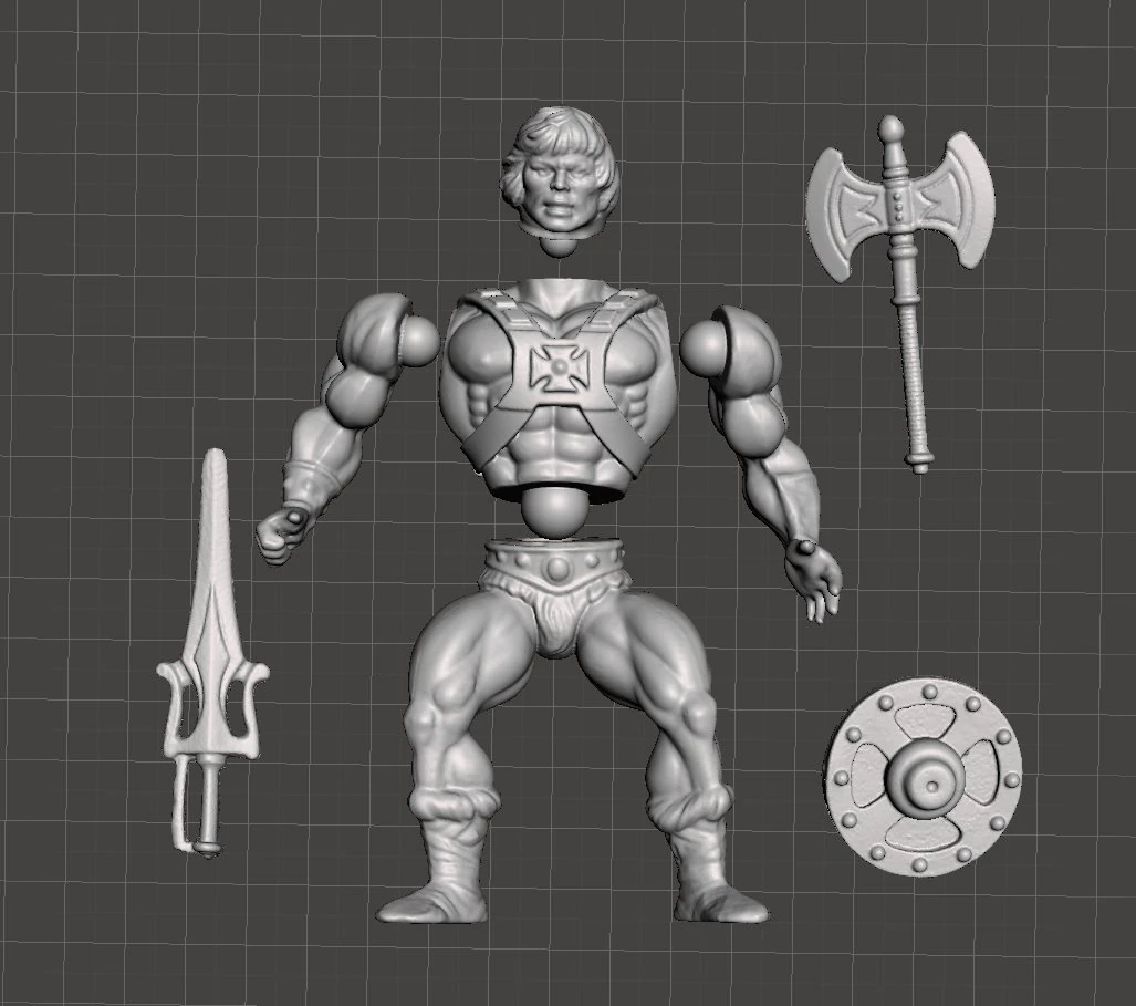 inspired heman and the masters of the universe toy figure 3D Print Model .c4d .max .obj .3ds .fbx .stl .blend 