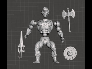 inspired heman and the masters of the universe toy figure 3D Print Model