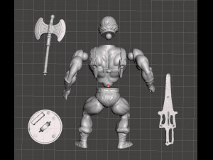 inspired heman and the masters of the universe toy figure 3D Принт Модель