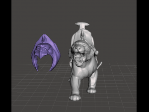 inspired heman and the masters of the universe battle cat or panthor toy figure Modelo de Impressão 3D