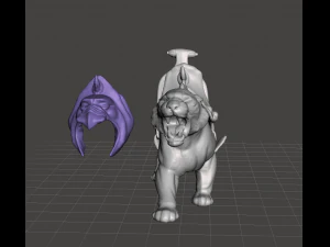 inspired heman and the masters of the universe battle cat or panthor toy figure 3D Print Model