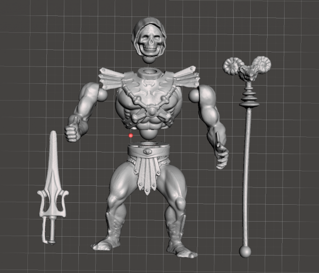 inspired heman and the masters of the universe skeletor toy figure 3D 프린트 모델 .c4d .max .obj .3ds .fbx .stl .blend 
