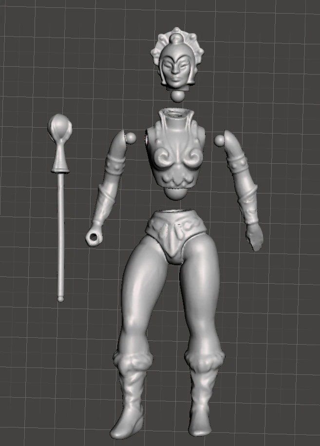 inspired toy figure of evil-lyn from the 80s series heman and the masters of the universe 3D Print Model .c4d .max .obj .3ds .fbx .stl .blend 