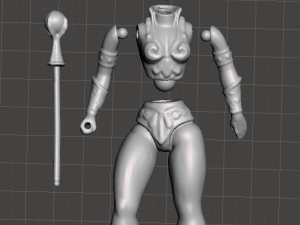 inspired toy figure of evil-lyn from the 80s series heman and the masters of the universe 3D Print Model