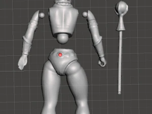 inspired toy figure of evil-lyn from the 80s series heman and the masters of the universe 3D Print Model