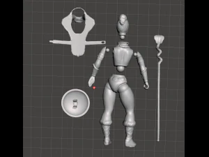 inspired teela toy figure from the 80s series heman and the masters of the universe 3D Print Model