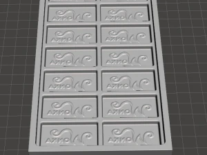 inspired wonka bar mold from the tim burton version of charlie and the chocolate factory 2005 3D Print Model