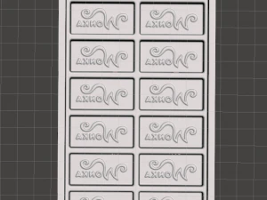 inspired wonka bar mold from the tim burton version of charlie and the chocolate factory 2005 3D Print Model