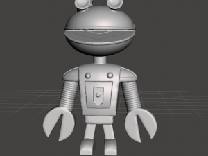 inspired cadburys smash alien martian robot based in the original toy 3D-printmodel