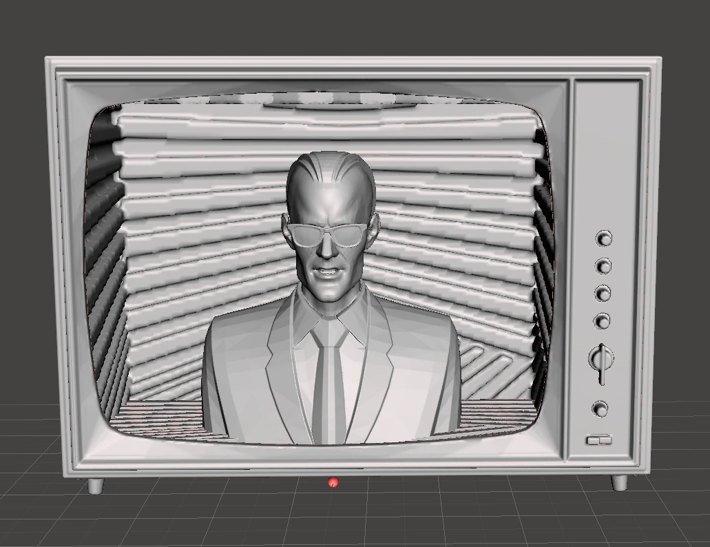 inspired scene from the max headroom series in tv 3D Print Model .c4d .max .obj .3ds .fbx .stl .blend 