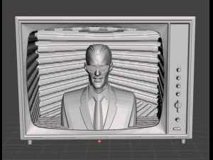 inspired scene from the max headroom series in tv Model Cetak 3D