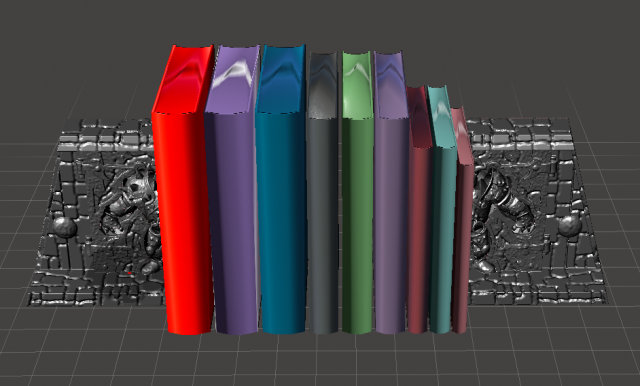 inspired book holder in the hunmongous door from the labyrinth movie 1986 3D 打印模型 .c4d .max .obj .3ds .fbx .stl .blend 