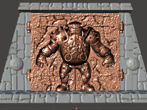 inspired book holder in the hunmongous door from the labyrinth movie 1986 3D 打印模型
