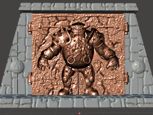 inspired book holder in the hunmongous door from the labyrinth movie 1986 3D Print Model