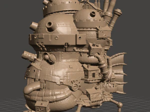 inspired howls moving castle model ready for 3d print 3D Print Model