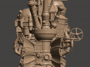 inspired howls moving castle model ready for 3d print Modello di stampa 3D