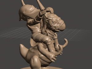inspired in the 1986 labyrinth movie a goblin knight 3Dプリントモデル
