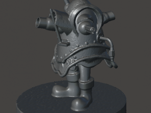 inspired in the 1986 movie labyrinth the gatling goblin canon Model Cetak 3D