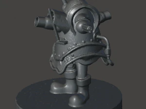 inspired in the 1986 movie labyrinth the gatling goblin canon 3D Print Model