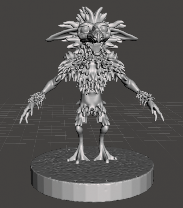 inspired in the labyrinth movie 1986 a goblin from the fireys Model Cetak 3D .c4d .max .obj .3ds .fbx .stl .blend 