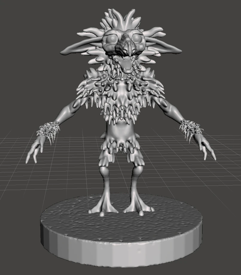 inspired in the labyrinth movie 1986 a goblin from the fireys 3D Print Model .c4d .max .obj .3ds .fbx .stl .blend 